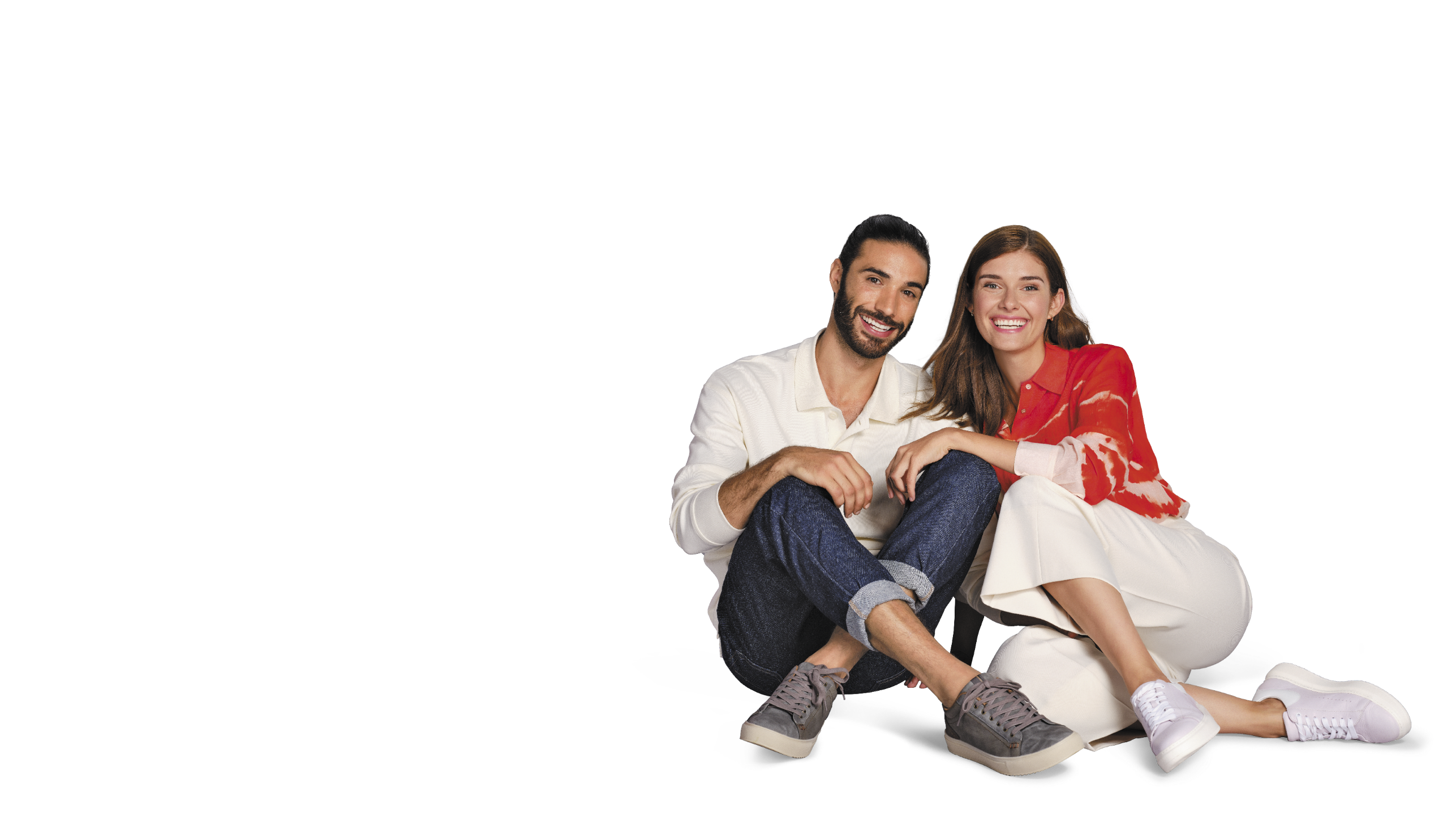 Two people wearing Bata shoes